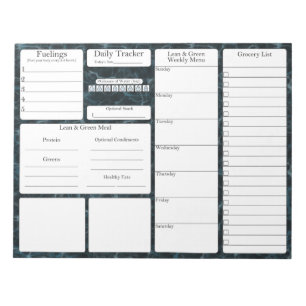 5 and 1   Menu Planner   Grocery List Notepad