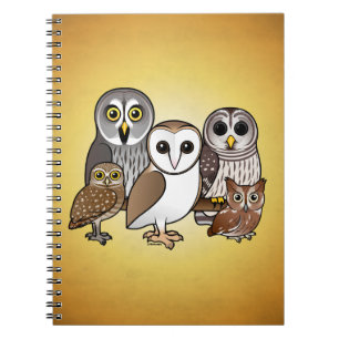 5 Birdorable Owls Notebook