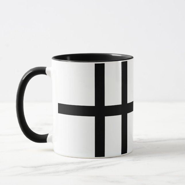 5 Bisected Black Lines Mug (Left)