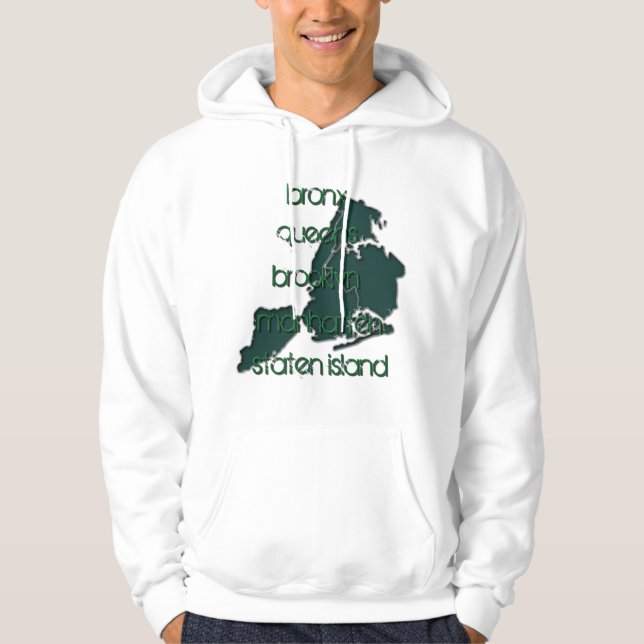 5 Boroughs T-Shirt Hoodie (Front)