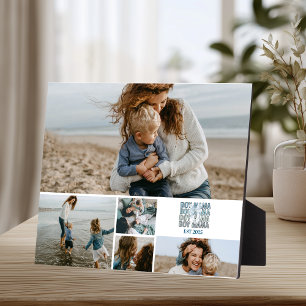 5 Boy Mama Custom Photo Collage Plaque