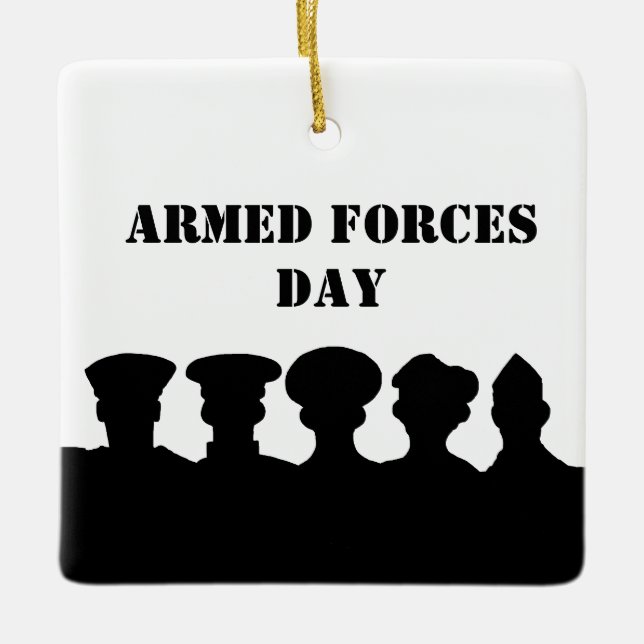 5 Branches militaires Ornement de silhouettes (Devant)