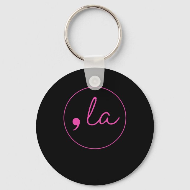 + 5 Cat Comma La Kamala Harris 2024  Keychain (Front)