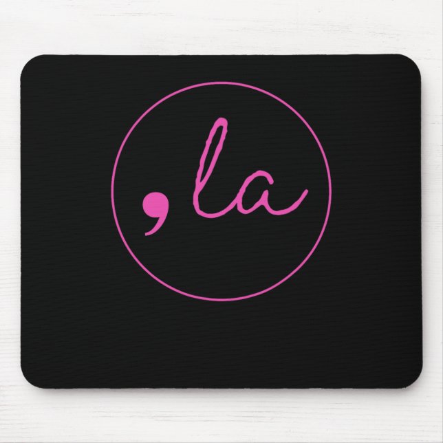 + 5 Cat Comma La Kamala Harris 2024  Mouse Pad (Front)