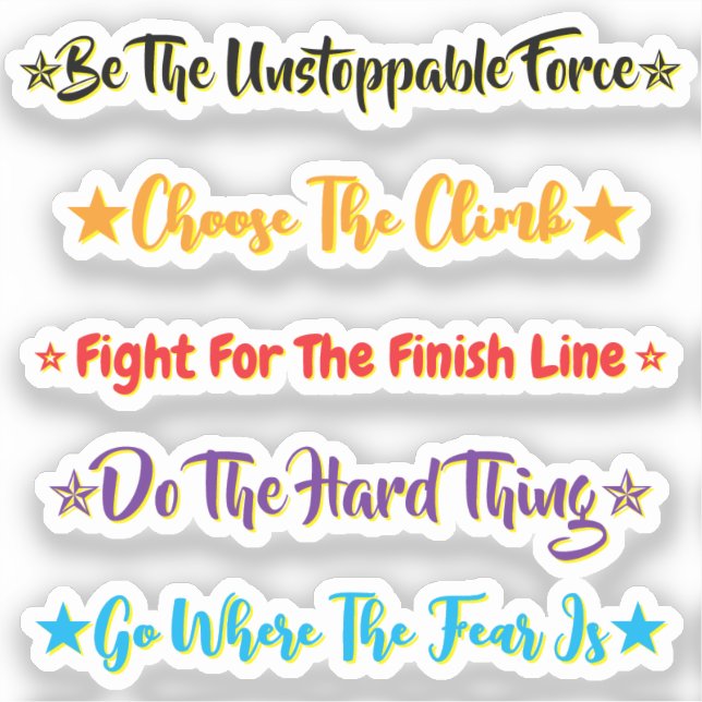 5 Challenge Quotes | Motivational & Inspirational (Front)