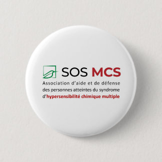 5 Cm Rond Logo SOS MCS + Text 2 Inch Round Button