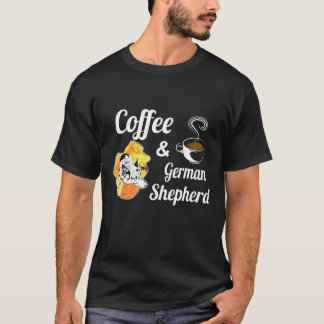 5 Coffe And German Shepherd T-Shirt