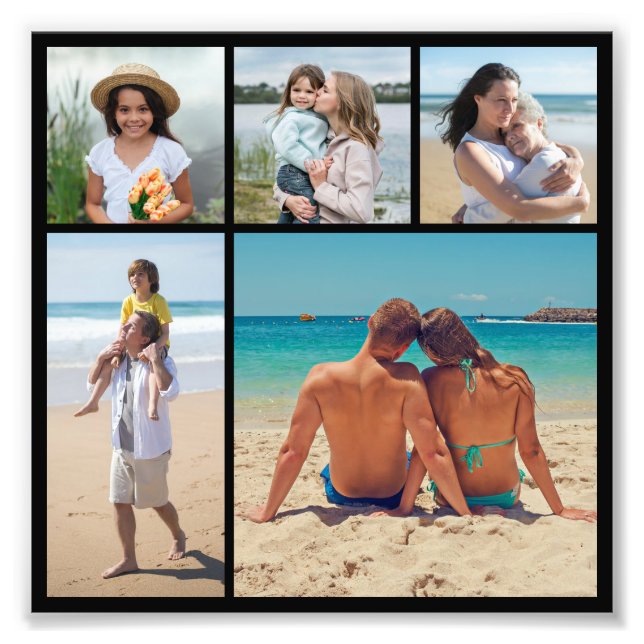 5 Collage de photo Élargissement de photo couleur  (Devant)