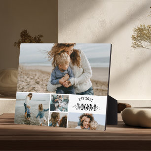 5 Custom Photo Collage Best Mom Ever  Plaque