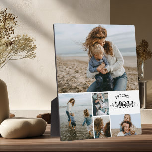 5 Custom Photo Collage Best Mom Ever  Plaque