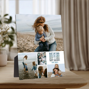 5 Custom Photo Collage Best Mom Ever  Plaque