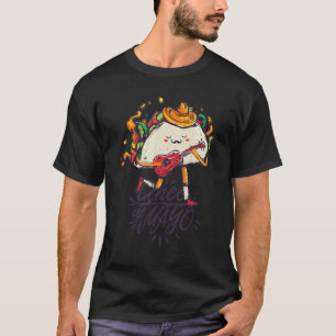 5 De Mayo Happy Mexican Taco Maracas  Cinco De May T-Shirt