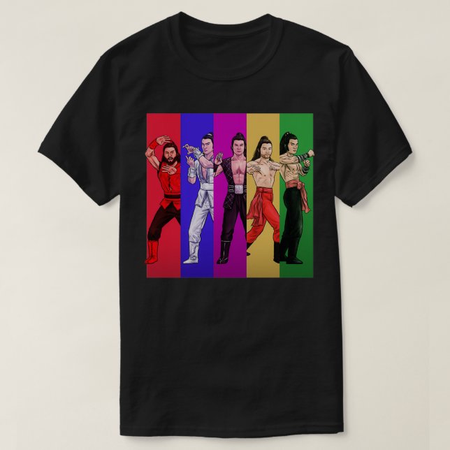 5 Deadly Venoms Colour Collage T-Shirt (Design Front)