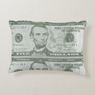 5 Dollar Bill Pillow
