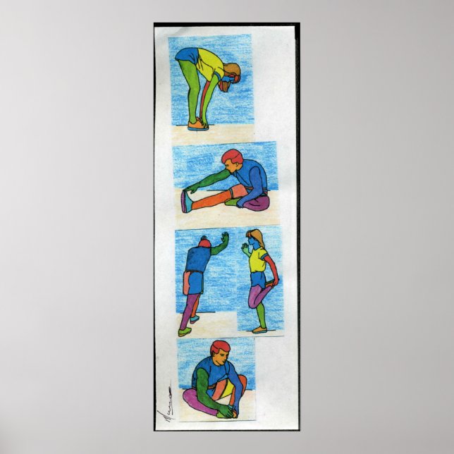 5 exercices étire la peinture Affiches (Devant)