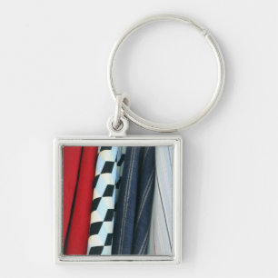 5 Fabrics With Geometric Patterns Keychain