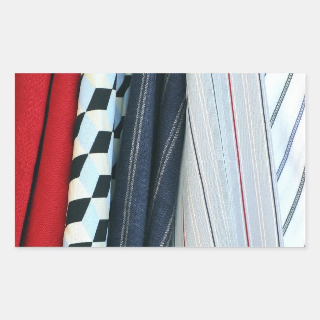 5 Fabrics With Geometric Patterns Sticker (Front)