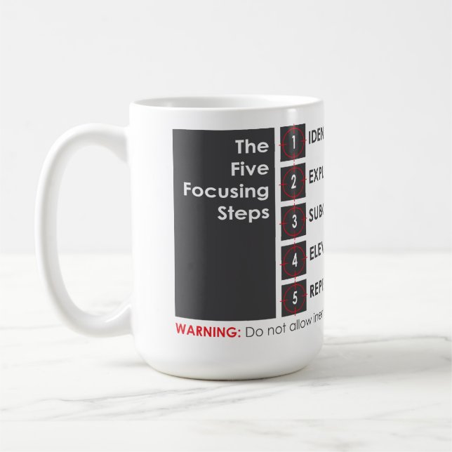 5 Focusing Steps Coffee Mug (Left)