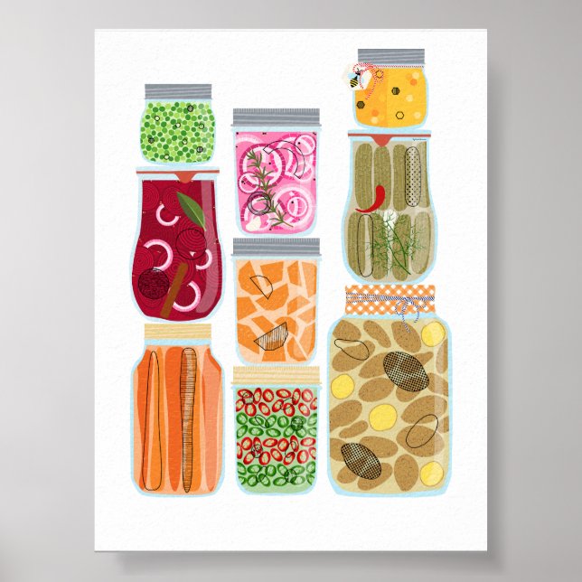 #5 Food Canning Jars Poster (Front)