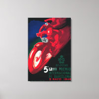 5 Gran Premio Internat'l Motorcycle Poster