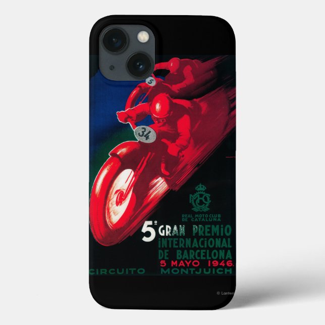 5 Gran Premio Internat'l Motorcycle Poster Case-Mate iPhone Case (Back)