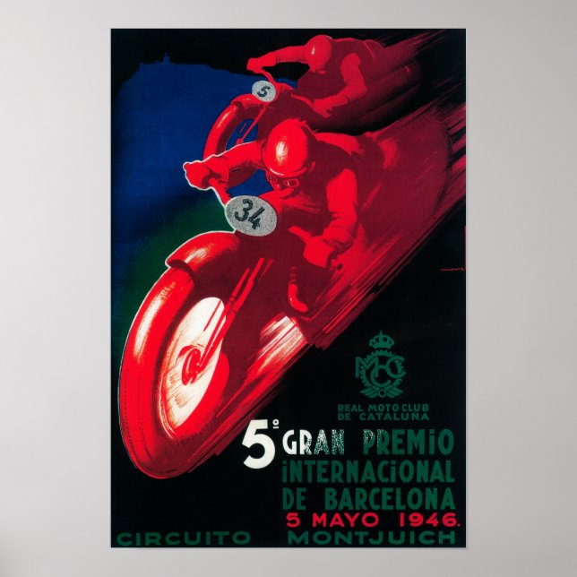 5 Gran Premio Poster de moto Internat'l (Devant)