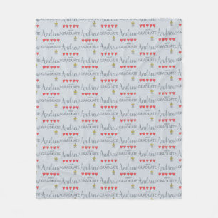 5 Heart Rated Graduate Fleece Blanket