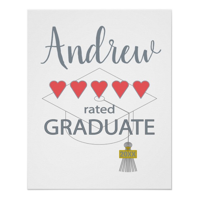 5 Heart Rated Graduate Poster (Front)