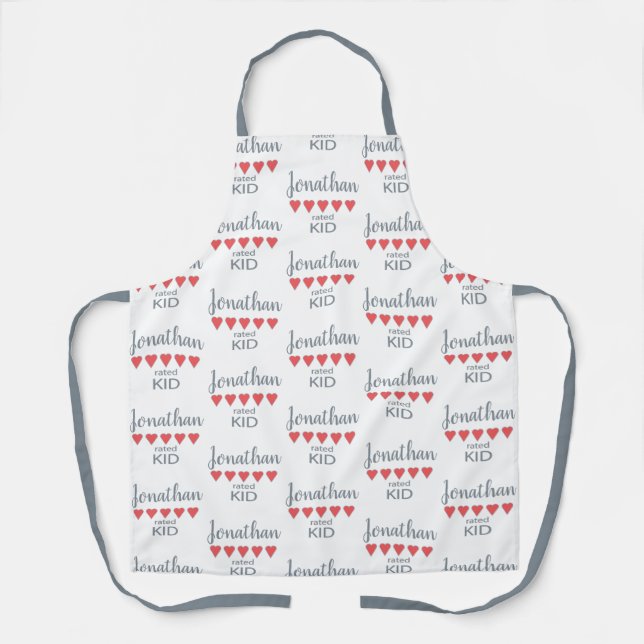 5 Heart Rated Kid Apron (Front)