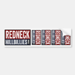 5 in 1 Redneck Hillbillies dot com bumper sticker