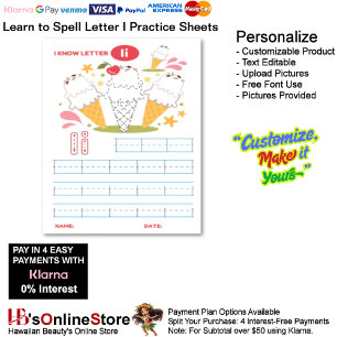 5 Learn To Spell Letter I Teacher Home Schooling