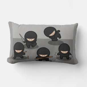 5 Little ninjas Lumbar Pillow
