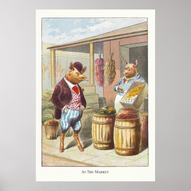 5 Little Pigs: At the Market Poster (Front)