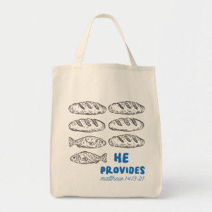 5 Loaves and 2 Fish Feeding of the 5,000 Christian Tote Bag