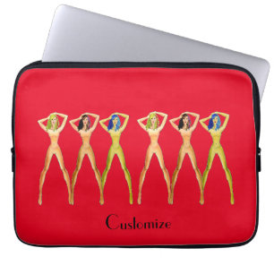 5 long-legged Ladies Standing Thunder_Cove   Laptop Sleeve