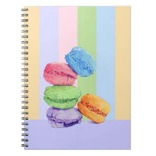 5 Macarons stripes Notebook
