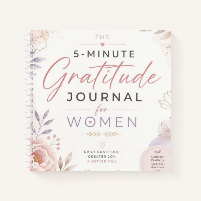 5 Minute Gratitude Journal (Front)
