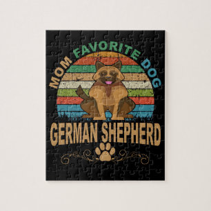 5 Mom Favourite Dog German Shepherd Jigsaw Puzzle