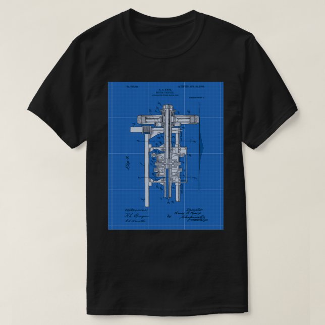 5 Motor Vehicle Patent 1905 T-Shirt (Design Front)