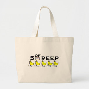 5 of P.E.E.P. Large Tote Bag