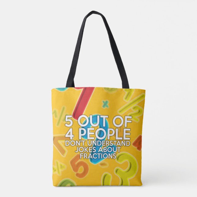 5 OUT OF 4 PEOPLE TOTE BAG (Back)