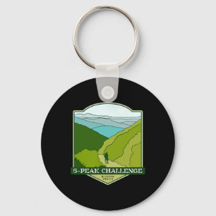 5-peak Challenge - Mission Trails Hiking Keychain