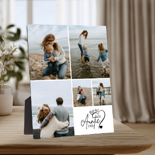 5 Personalized Best Aunt Photo Collage Plaque