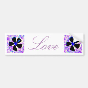 5 petal pinwheel flower Thunder_Cove Bumper Sticker