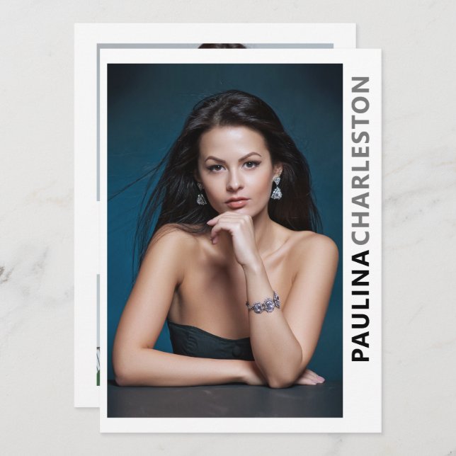 5 Photo 2 Sided Model Actor Pro 5.5x7.5 Template (Front/Back)