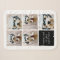 5 Photo Collage and text colour block - black whit