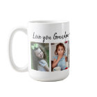  5 Photo Collage Grandkids Names  Love You Grandpa