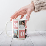 5 Photo Collage Heart Blush Pink Mother's Day Coffee Mug<br><div class="desc">5 Photo Collage Heart Blush Pink Mother's Day Coffee Mug</div>