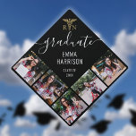 5 Photo Collage Medical Nursing Graduate Name Graduation Cap Topper<br><div class="desc">Personalize this modern photo collage design with your 5 favourite photos,  the grads name and class of date. Designed by Thisisnotme©</div>