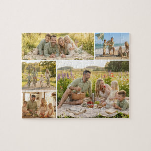 5 Photo Collage Personalized Custom Puzzle